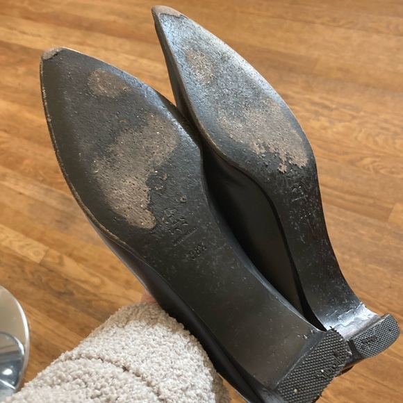 Lupo Italian Black Leather Mules size IT38 1/2. Purchased in Italy. - Picture 5 of 8